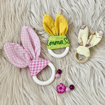 Stickdatei Knisterohren Greifling In the Hoop Hasenohren / Geburt Baby Taufe 920 - Sewando