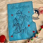 Stickdatei Mutterpass Mama mit Baby Set 923 - Sewando