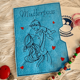 Stickdatei Mutterpass Mama mit Baby Set 923 - Sewando