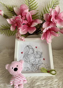 Stickdatei Mama und Mädchen Set 926/3 Outline - Sewando