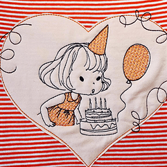 Stickdatei Birthday Girl 1 DoodleSet 927 - Sewando