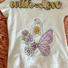 Stickdatei Schmetterling mit Blumen Set 931 - Sewando