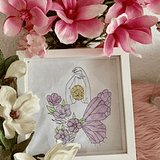 Stickdatei Schmetterling mit Blumen Set 931 - Sewando