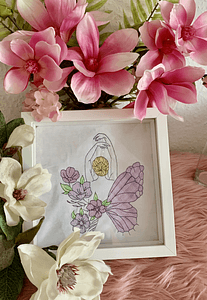 Stickdatei Schmetterling mit Blumen Set 931 - Sewando