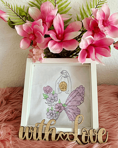 Stickdatei Schmetterling mit Blumen Set 931 - Sewando