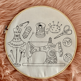 Stickdatei Nähen Nähmaschine Set Outline 930 - Sewando