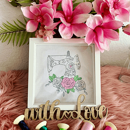 Stickdatei Nähmaschine mit Blumen Set 930 - Sewando