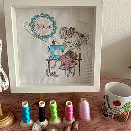 Stickdatei Cute Girl 3 Nähen Nähmaschine Set 933 - Sewando