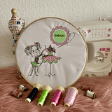 Stickdatei Cute Girl 1 Handmade Nähen Set 933 - Sewando