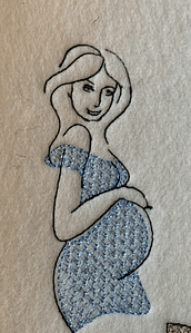 Stickdatei Mutterpass Outline Set 935 Lineare Art - Sewando