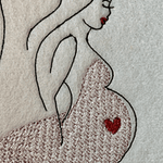 Stickdatei Mutterpass Outline Set 935 Lineare Art - Sewando