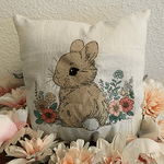 Stickdatei Hase mit Blumen Set 938 Doodle Lineare Art - Sewando