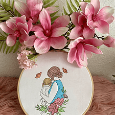 Stickdatei Mama mit Kind Set 943 - Sewando