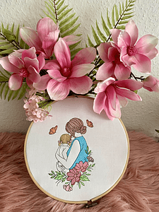 Stickdatei Mama mit Kind Set 943 - Sewando