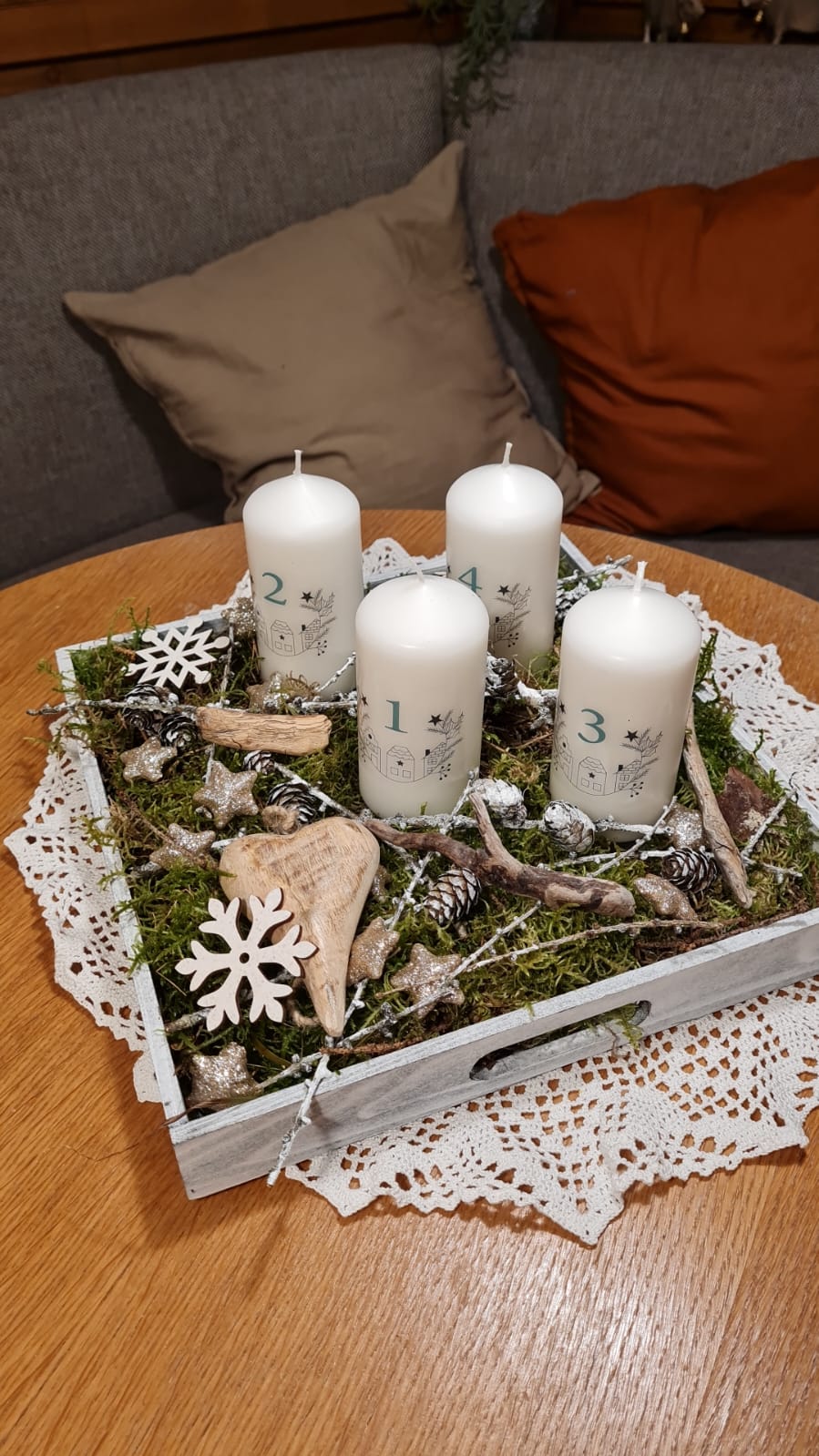 Vorlage für Kerzentattoo Weihnachten pdf Advent Kerzensticker für Wasserschiebefolie - Sewando
