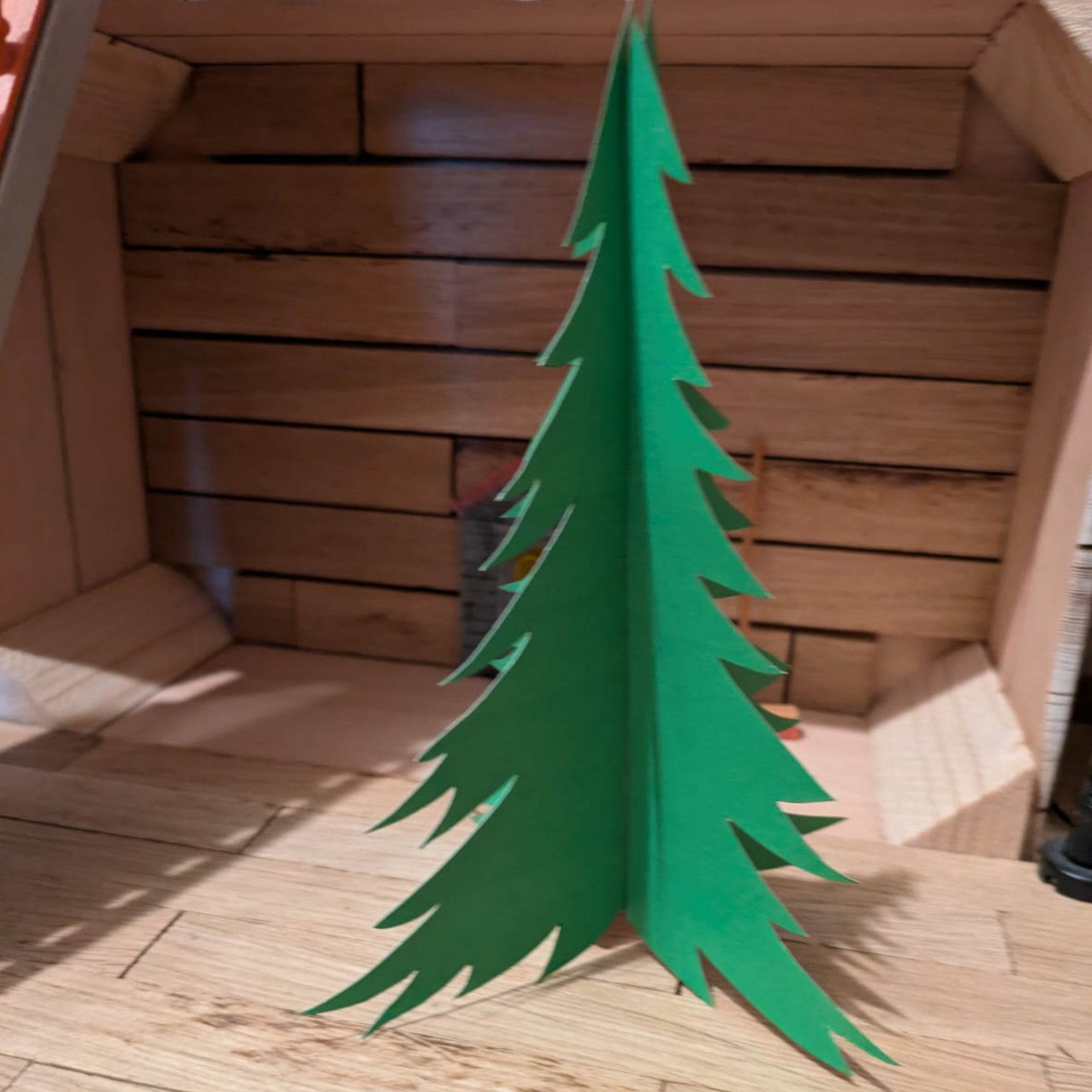 Druckdatei Wichtel Box Weihnachtsdeko Baum basteln - Sewando