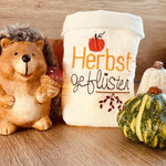 ITH Lichterbeutel Herbst 8 Motive Kürbis Laub Blätter Kastanie - Sewando