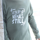 Plotterdatei Statement „Ich stehe niemals still“