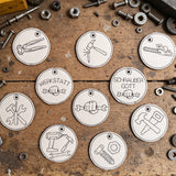 Stickdatei Werkzeug Schlüsselanhänger Set 2681