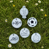 Stickdatei Fussball Schlüsselanhänger / Taschenbaumler  Set 2683
