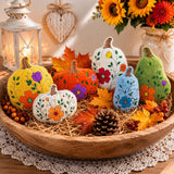 Stickdatei Herbst - Kürbis In the Hoop mit Blumen  Set 26133