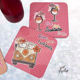 ClipArts Bundle „Cocktails Retro Stil“ PNGs gewerbliche Nutzungslizenz