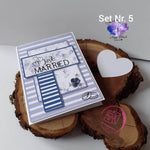 Digiset Hochzeits- und Geburtstagsset, Nr. 5 Lavendel Digipaper, Digistamp - Sewando