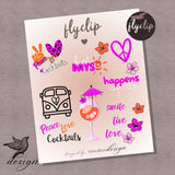 ClipArts Bundle „Cocktails Comic Pop Art“ PNG private Nutzungslizenz