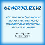 Gewerbelizenz für 1 Datei von Mithstoff- Zeitraum unbegrenzt - maximal 50 Werke