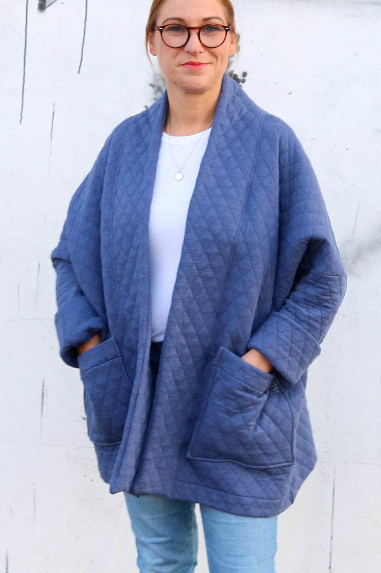 Kimono-Jacket Women Schnittmuster / oversized Jacke in 3 Längen Gr. 32-50 : - Sewando
