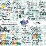 Digiset „Rainbow“ bunt! Digipaper, Digistamps - Sewando
