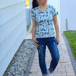Schnittmuster BASIC Shirt Nr.1 Rundhals Gr. 32-56 + gratis Plotterdatei - Sewando