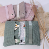 Schnittmuster "WICKELTASCHE to go" Wickelclutch für Unterwegs + GRATIS Greifling :
