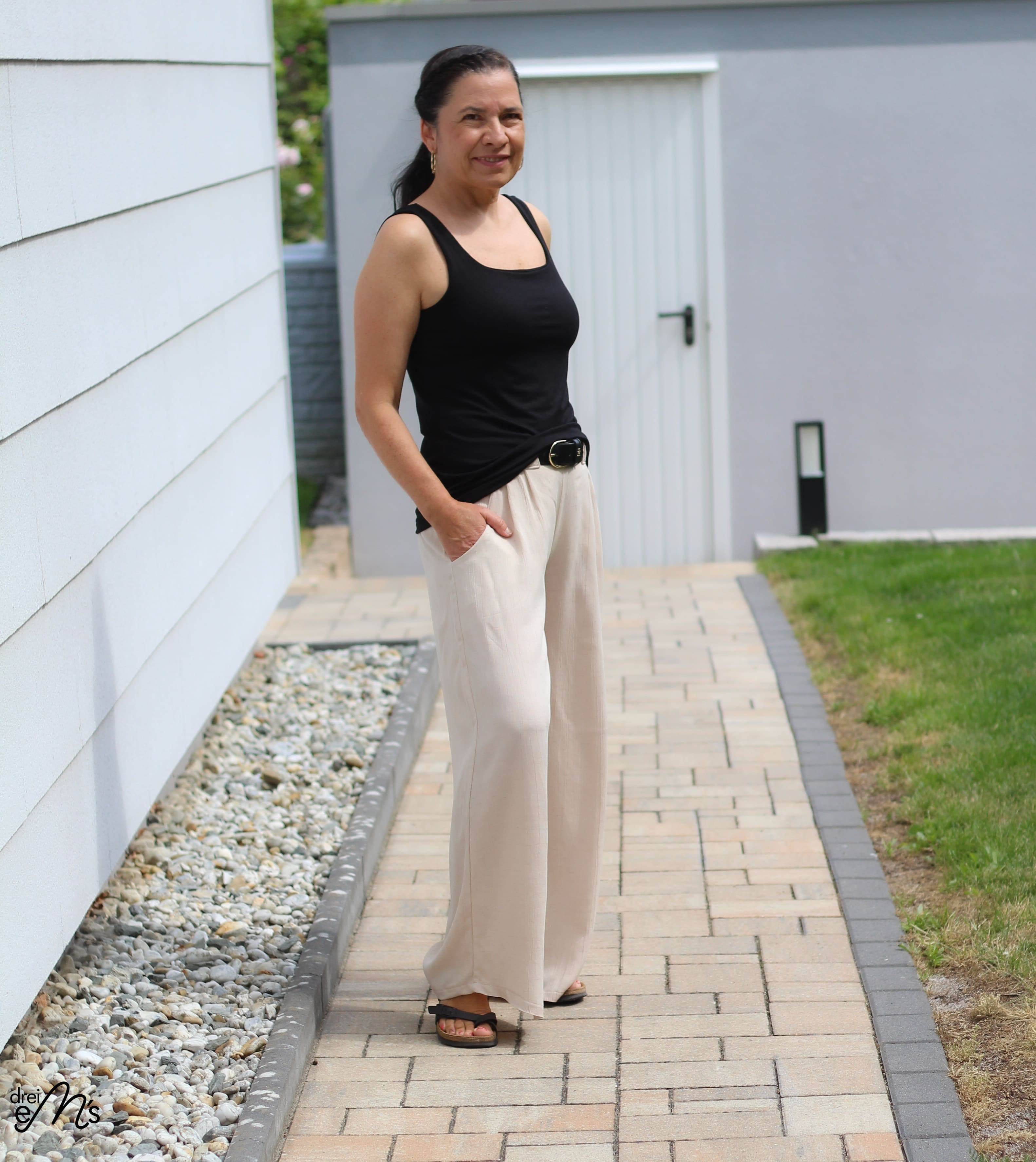 BUNDLE Schnittmuster Top LENOLA Gr. 34-54 + Hose ERICE Gr. 32-56 - Sewando