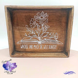 Plotterdateie Flower up, zum sublimieren, drucken und für Folienveredelung. - Sewando