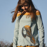 Schnittmuster Shirt "Sporty Off-Shoulder Girl" Gr. 80-164