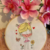 Stickdatei Sommer Girl 4 Set 947 - Sewando