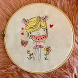Stickdatei Sommer Girl 4 Set 947 - Sewando