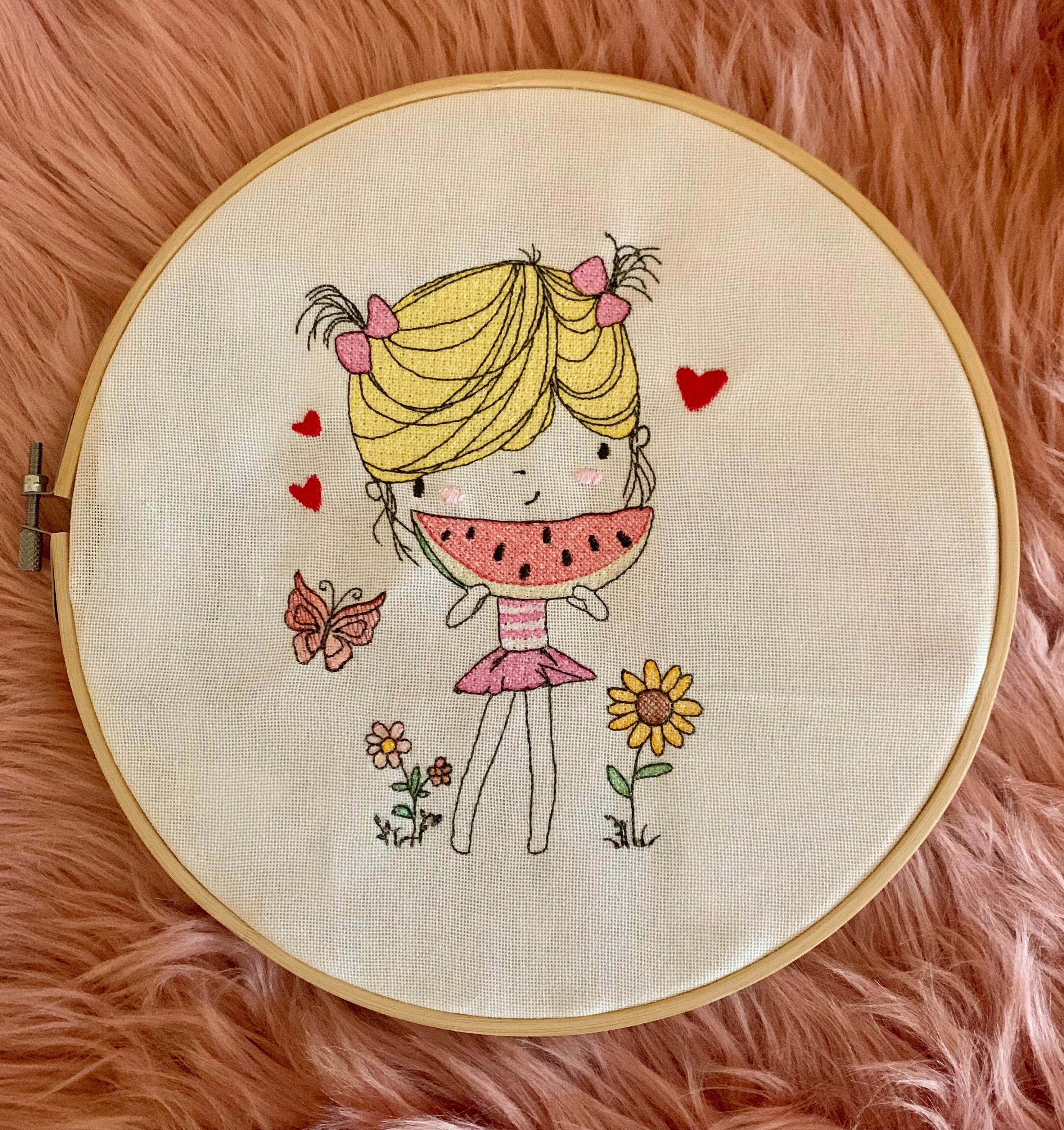 Stickdatei Sommer Girl 4 Set 947 - Sewando