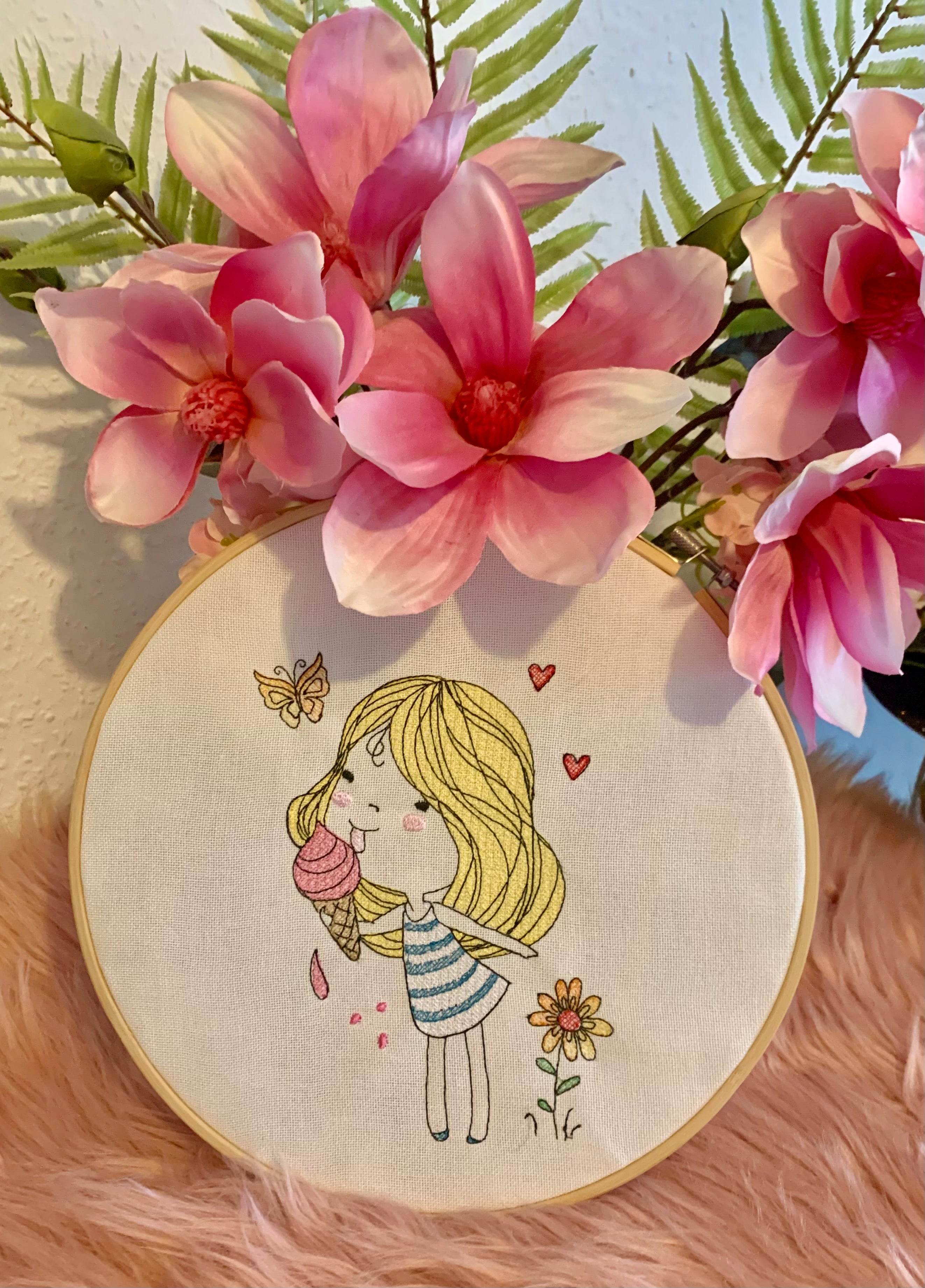 Stickdatei Sommer Girl Set 947 - Sewando