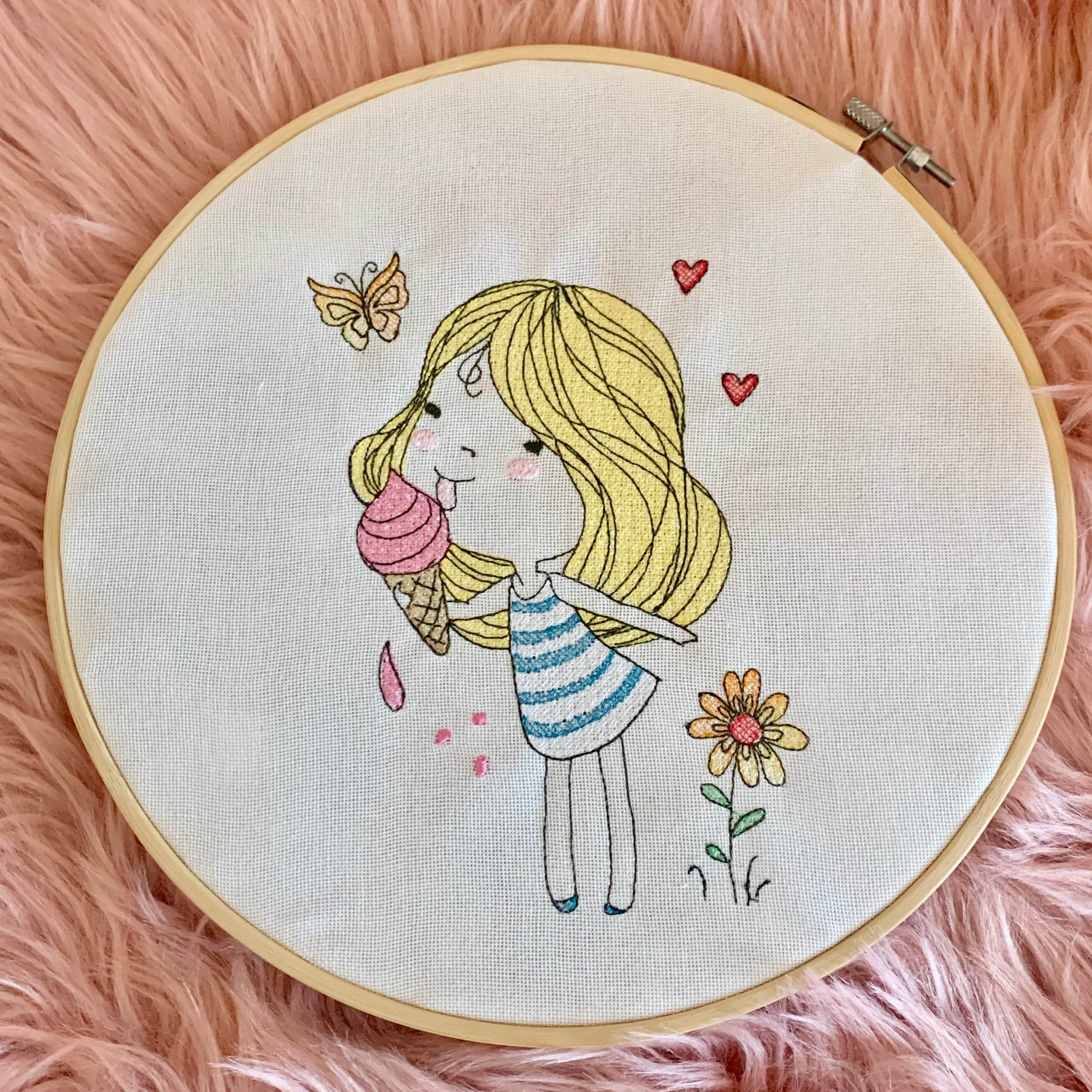 Stickdatei Sommer Girl Set 947 - Sewando