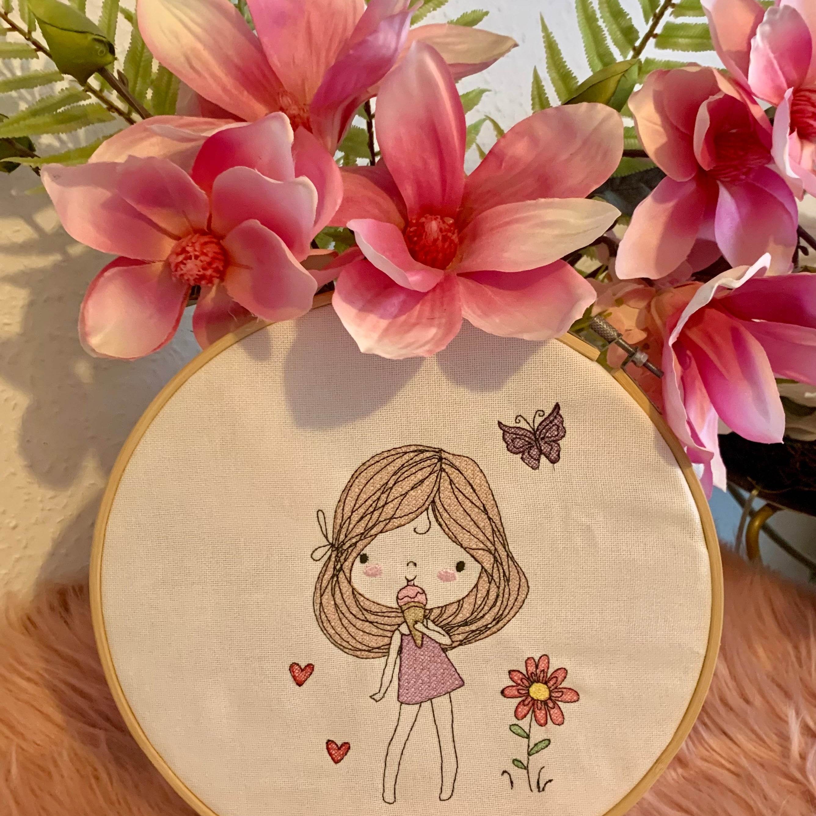 Stickdatei Sommer Girl 1 Set 947 - Sewando