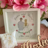 Stickdatei Hochzeit Brautpaar Line Art Set 949 - Sewando