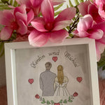 Stickdatei Hochzeit Brautpaar Line Art Set 949 - Sewando