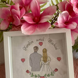 Stickdatei Hochzeit Brautpaar Line Art Set 949 - Sewando