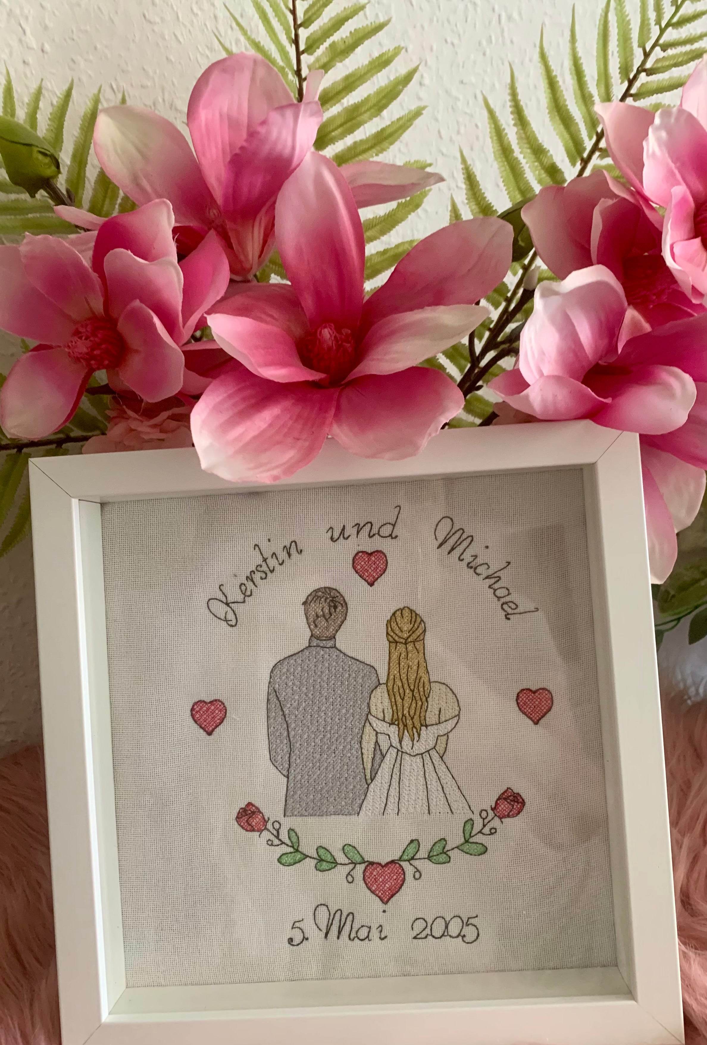 Stickdatei Hochzeit Brautpaar Line Art Set 949 - Sewando