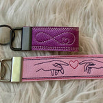 Stickdatei Anhänger Schlüsselanhänger Taufe Hochzeit Set 952 - Sewando