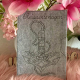 Stickdatei Leuchtturm mit Anker und Blumen Set 953 - Sewando