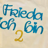 Stickdatei Schrift ab ca. 60mm Set 617 Doodle Applikation Buchstaben Zahlen - Sewando