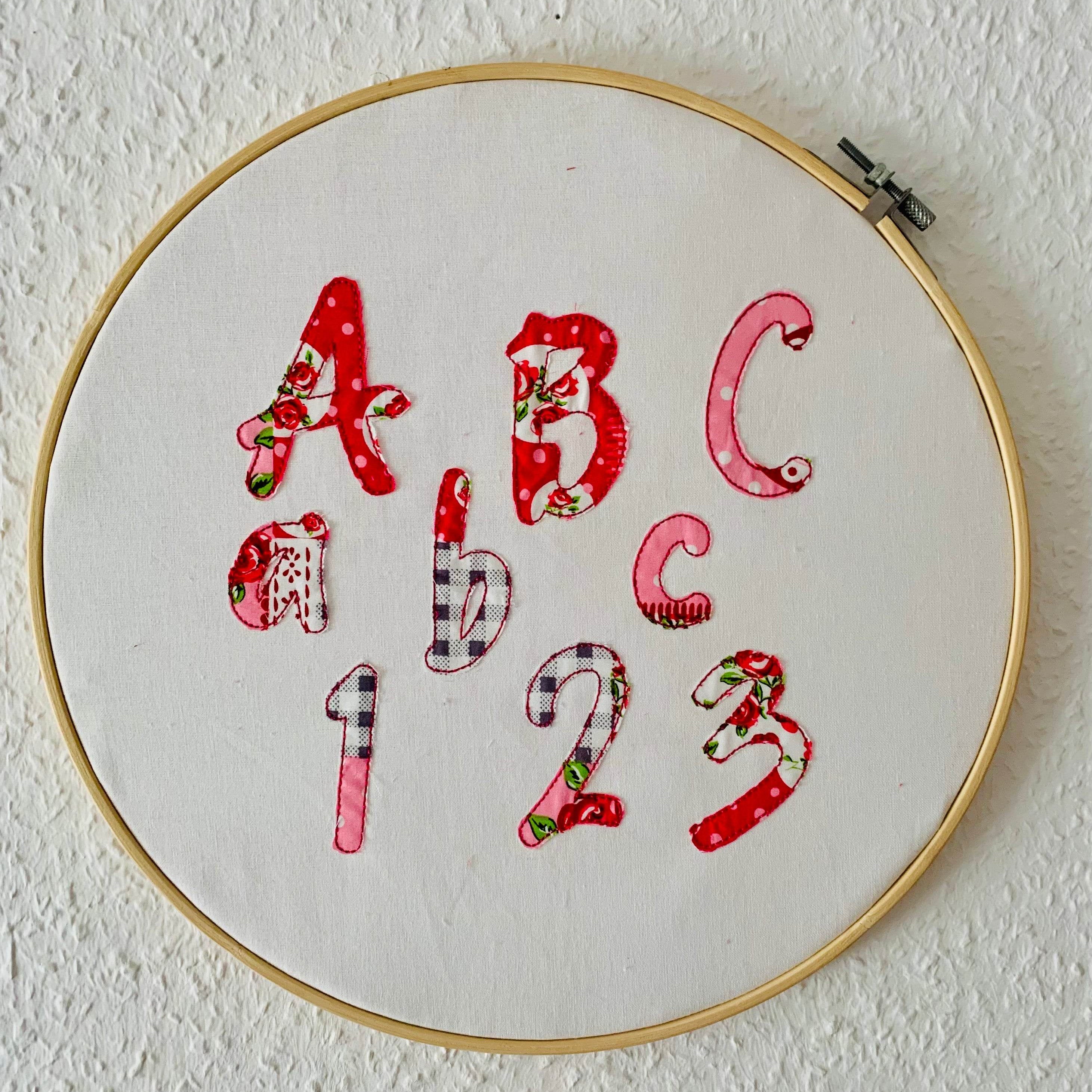 Stickdatei Schrift ca. 65mm Set 955 Doodle, Applikation - Sewando